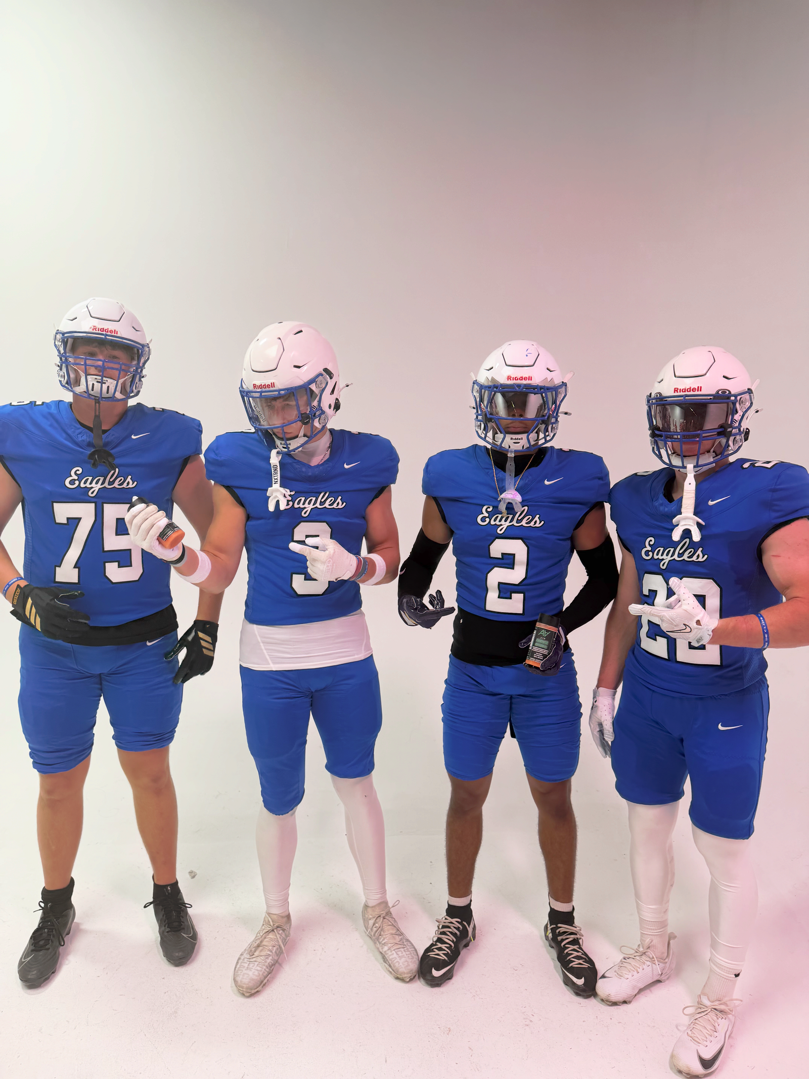 Eagles football players with Alkaline Activated