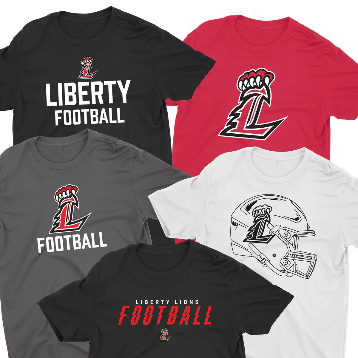 Football 5 Tee Pack Player Pack — custom team shirts, backpack and shorts bundle