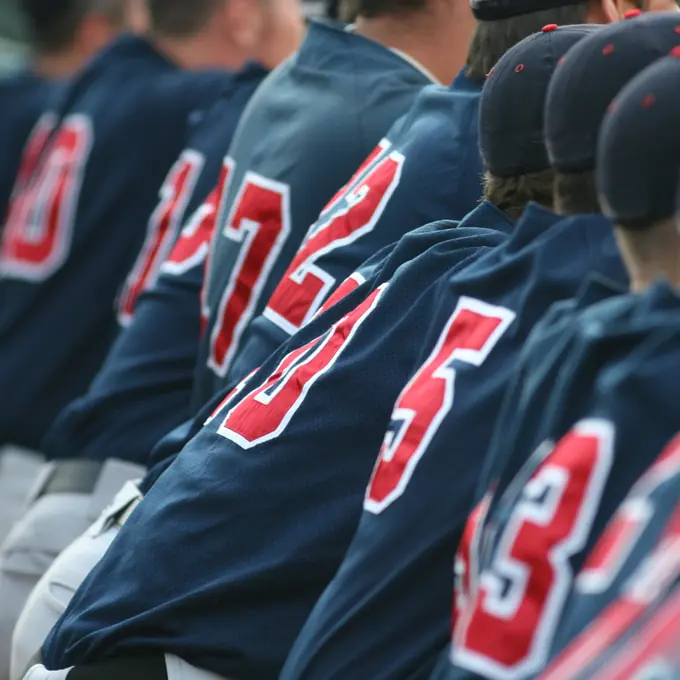 Team uniforms and sports gear